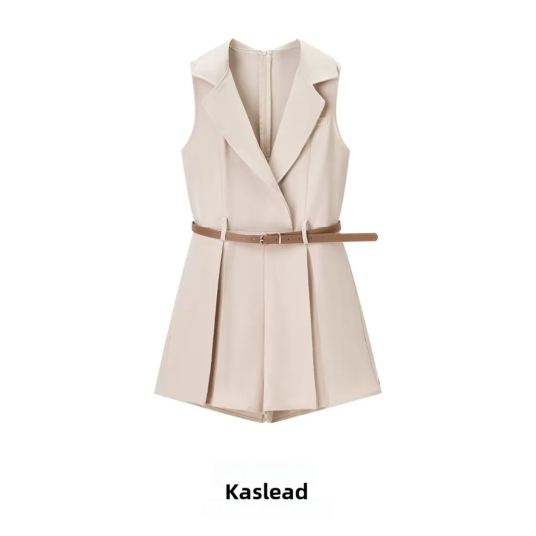 KASLEAD New Women's Faion Simple Svel Collared Belted One-Piece Pants Street Sle High Waist ort Pants Polyester F...
KASLEAD New Women's Faion Simple Svel Collared Belted One-Piece Pants Street Sle High Waist ort Pants Polyester F...