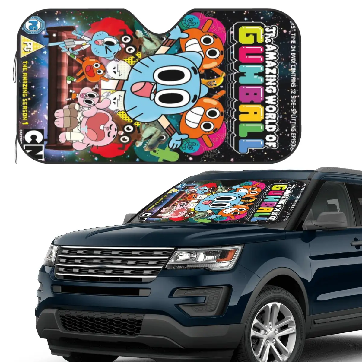 The Amazing World Of Gumball Cartoon Sunshade Windscreen Car Front Windshield Window Sun Visor Accessories Covers 
The Amazing World Of Gumball Cartoon Sunshade Windscreen Car Front Windshield Window Sun Visor Accessories Covers
