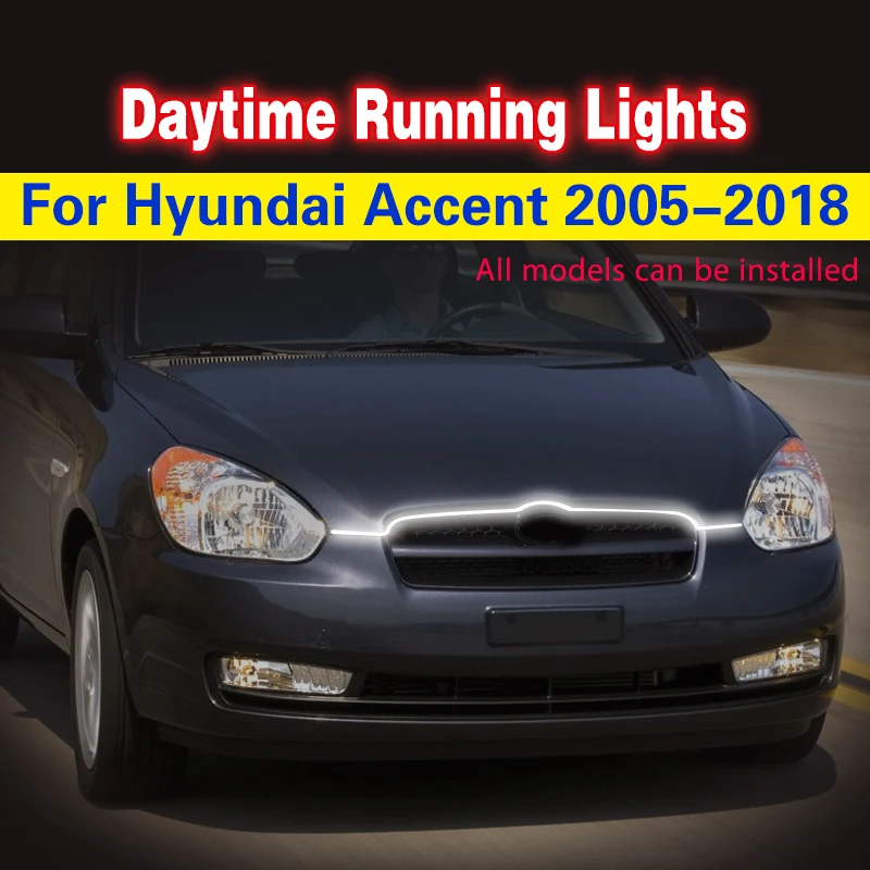 1pcs For Hyundai Accent Solaris 2005-2018 Flexible Light Strip daylight LED Daytime Running Light Fog Light DRL signal Lamp 12v
1pcs For Hyundai Accent Solaris 2005-2018 Flexible Light Strip daylight LED Daytime Running Light Fog Light DRL signal Lamp 12v