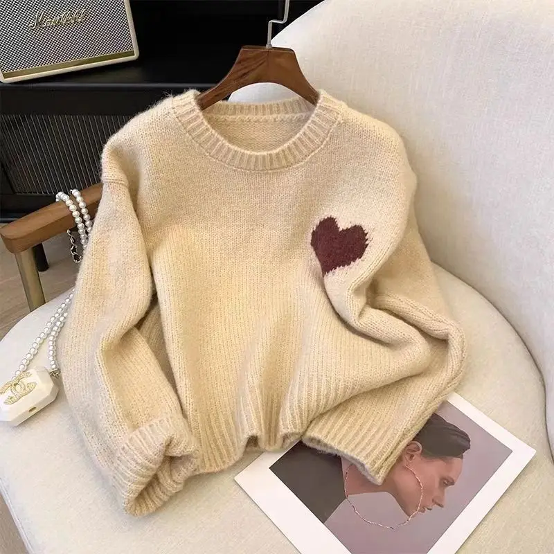 Spring Autumn Lazy Sle Retro Embroidered Sweater Women's Loose Long Sve Knitted irt Autumn Winter Gentle Wind
Spring Autumn Lazy Sle Retro Embroidered Sweater Women's Loose Long Sve Knitted irt Autumn Winter Gentle Wind