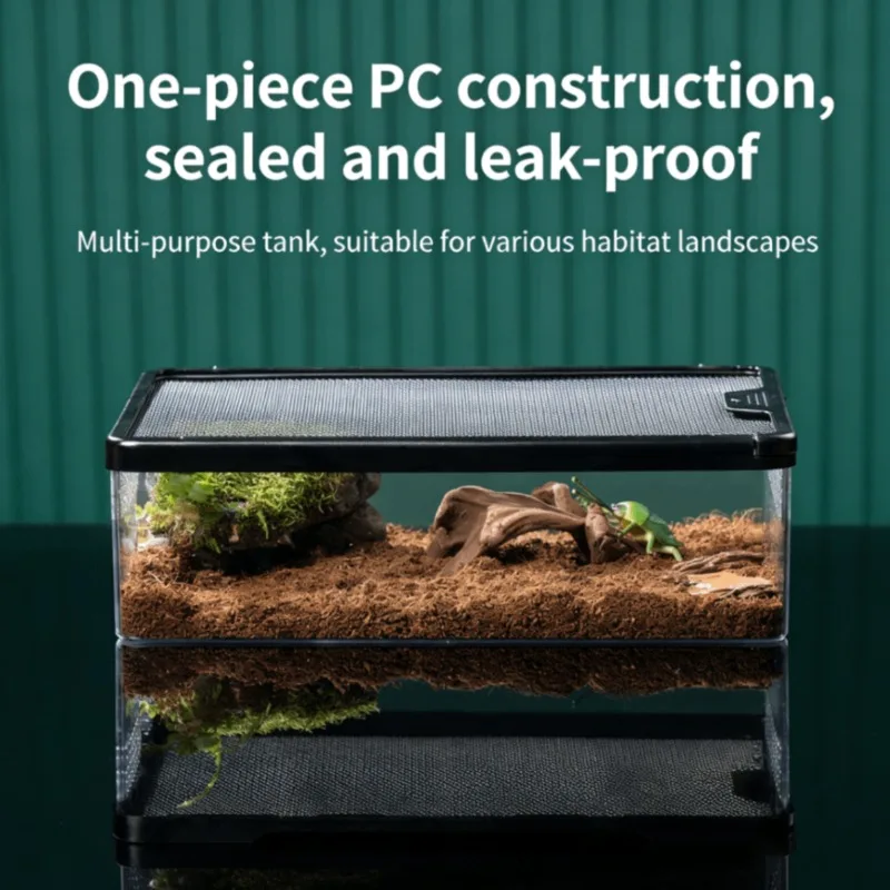 Transparent Reptile Terrarium-Ventilated Feeding Breeding Box Escape-Proof Lock Plastic Tray Plastic Material Houses
Transparent Reptile Terrarium-Ventilated Feeding Breeding Box Escape-Proof Lock Plastic Tray Plastic Material Houses