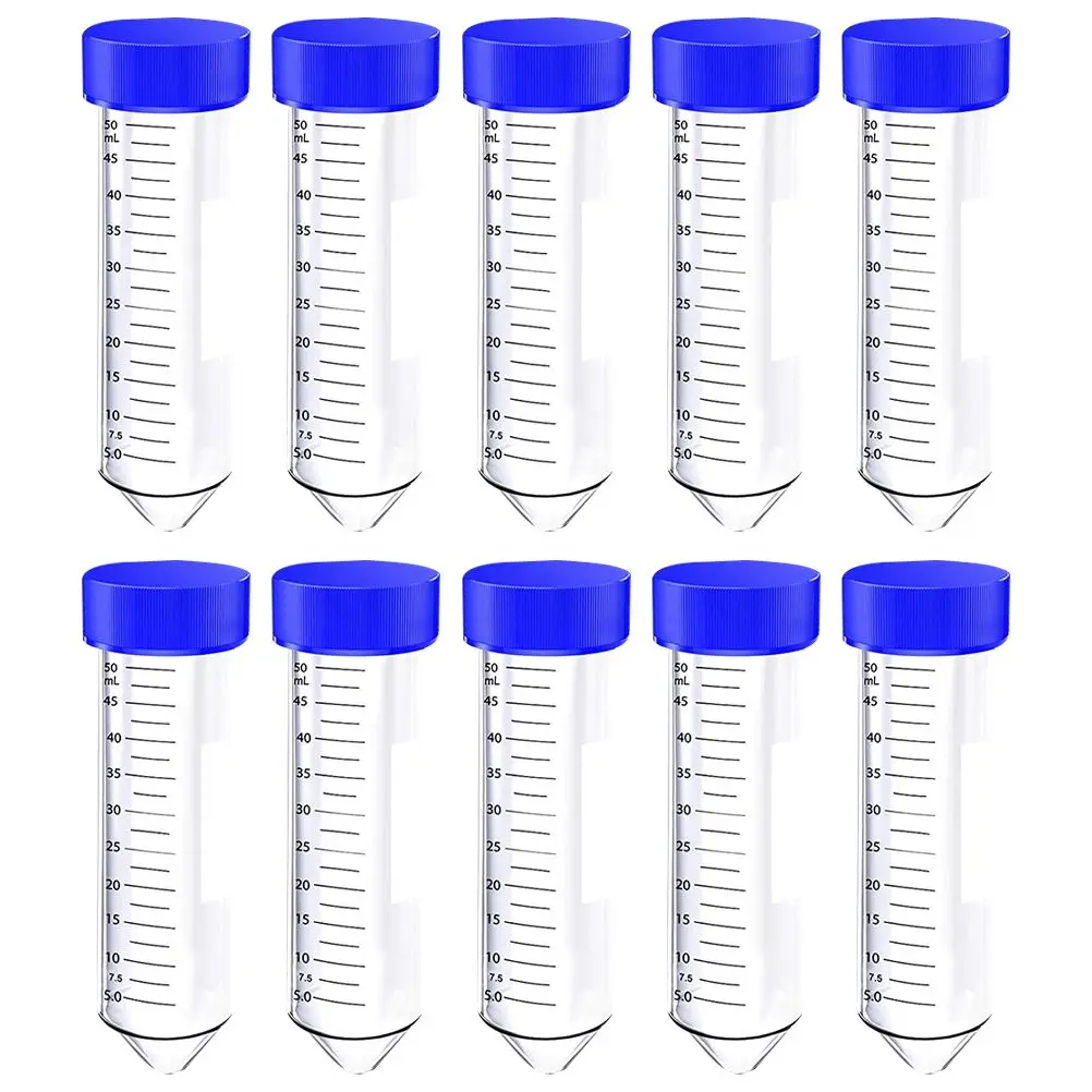Plastic Conical Bottom Tubes Lab Test Tube Vials Screw Caps Transparent Precision Measurement Biochemistry Samples
Plastic Conical Bottom Tubes Lab Test Tube Vials Screw Caps Transparent Precision Measurement Biochemistry Samples