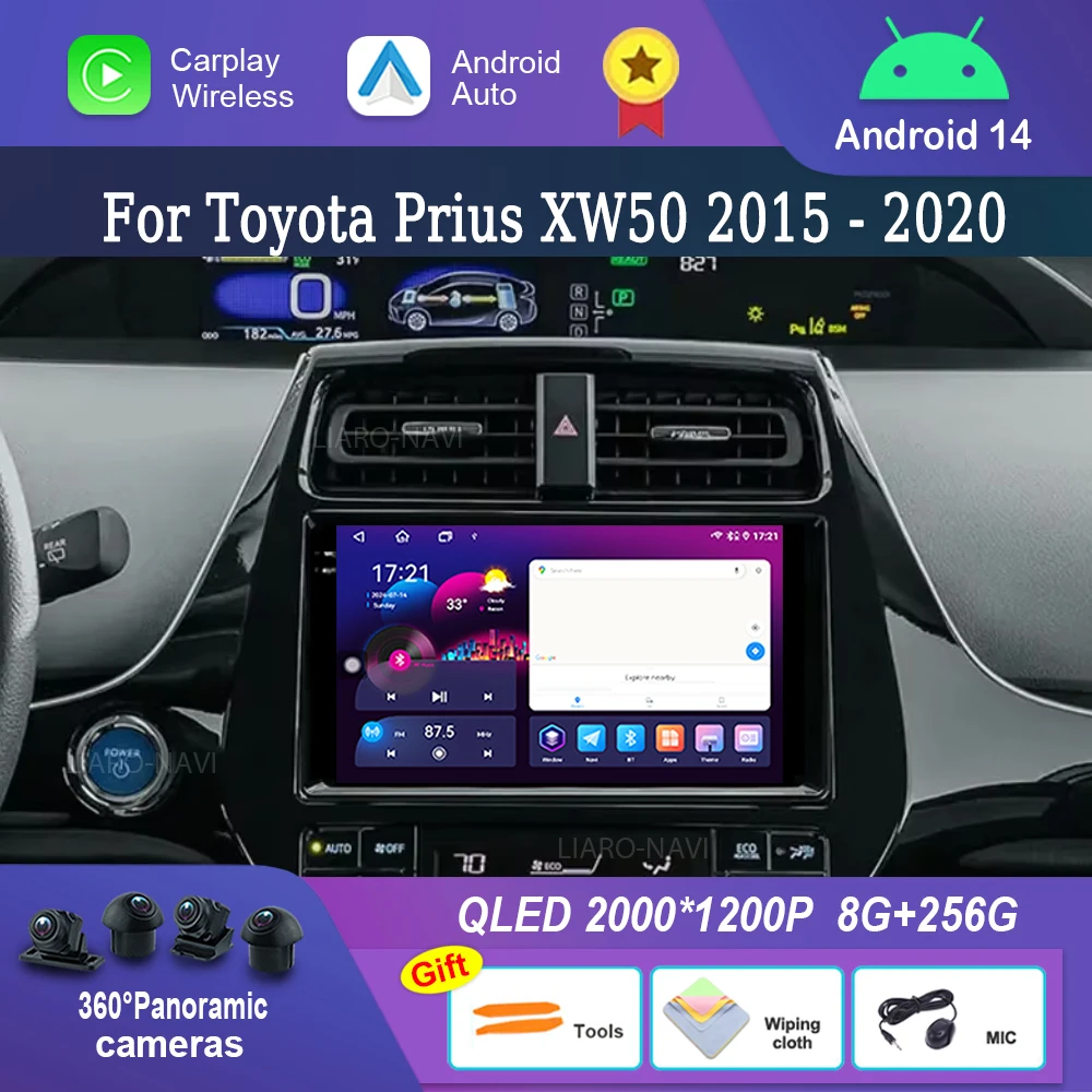 for Toyota Prius XW50 2015 - 2020 Android 14 Car Radio Multimedia Video Player 4G Bluetooth GPS Navi WiFi DSP Stereo HD Screen
for Toyota Prius XW50 2015 - 2020 Android 14 Car Radio Multimedia Video Player 4G Bluetooth GPS Navi WiFi DSP Stereo HD Screen