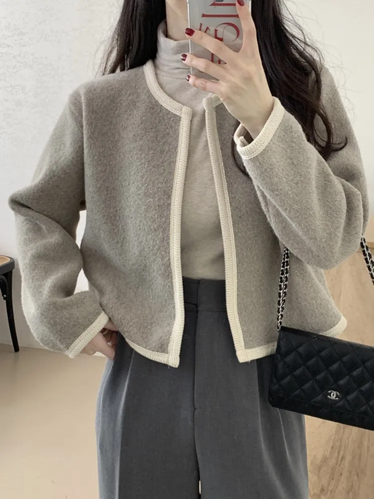 Оверсайз осенне-зимний кардиган, пальто, женские корейские свободные женские пальто с длинными рукавами, топы, кардиганы Casaco Feminino
Оверсайз осенне-зимний кардиган, пальто, женские корейские свободные женские пальто с длинными рукавами, топы, кардиганы Casaco Feminino