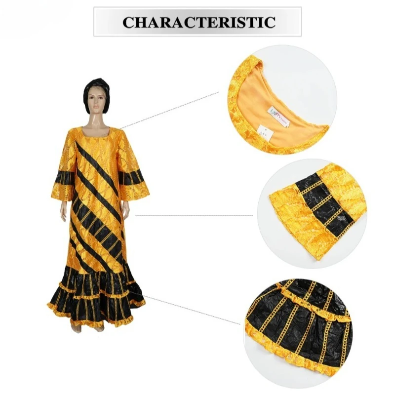 African Clothes Plus Size For Women Elegant Ruffled Dress Embroidery Party Wedding Traditional Kaftan Wear Musilm Lace Gown
African Clothes Plus Size For Women Elegant Ruffled Dress Embroidery Party Wedding Traditional Kaftan Wear Musilm Lace Gown