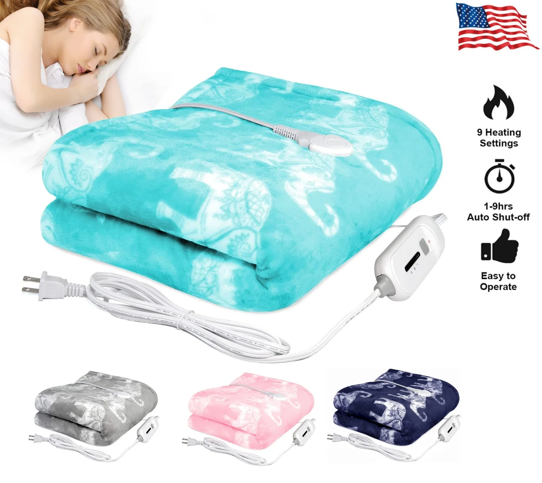 Heated Blanket-Electric Blanket,Soft Heated Throw Blanket with 6 Heating Levels & 4 Hours auto-Off,Over-Heat Protection
Heated Blanket-Electric Blanket,Soft Heated Throw Blanket with 6 Heating Levels & 4 Hours auto-Off,Over-Heat Protection