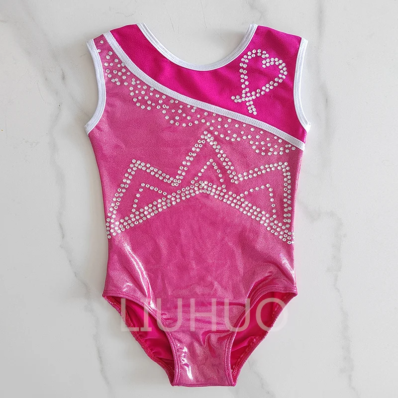 Pink Gymnastics Suit Jumpsuit Children Girls Competitive Suit Spandex Cloth Four-sided Elastic
Pink Gymnastics Suit Jumpsuit Children Girls Competitive Suit Spandex Cloth Four-sided Elastic