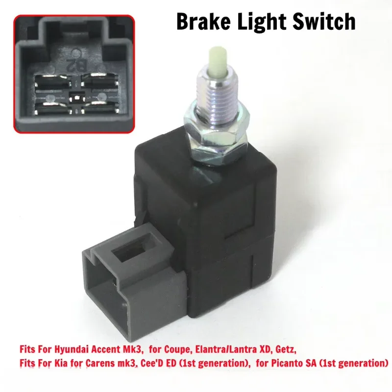 Brake Light Switch For Hyundai I10 I20 I30 Ix35 Santa 93810-3K000 4Pin For Kia Carens Mk3, Cee'D ED (1st Generation), Pica
Brake Light Switch For Hyundai I10 I20 I30 Ix35 Santa 93810-3K000 4Pin For Kia Carens Mk3, Cee'D ED (1st Generation), Pica
