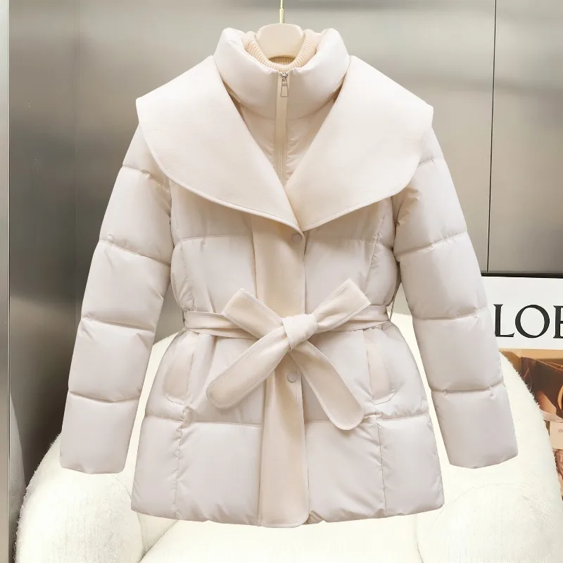 2026 Winter New Women's Jakcet Splicing Stand-up Collar Fashion Cotton-padded Coat Lace-up Fashion Soft Warm Casual Parkas
2026 Winter New Women's Jakcet Splicing Stand-up Collar Fashion Cotton-padded Coat Lace-up Fashion Soft Warm Casual Parkas