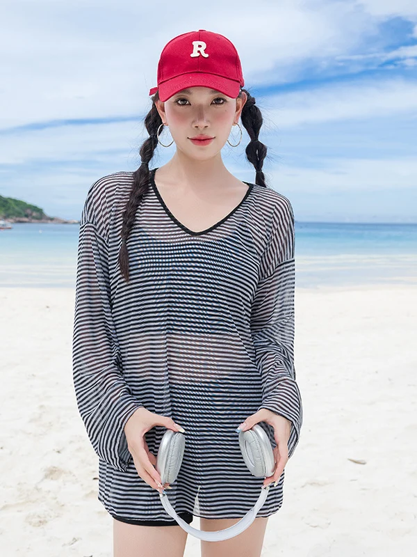 plus Size Stripe Women's Swimsuit 2023 New Sle Tee Piece Set Conservative Beach Vaion Thermal Long Sve Swimwear
plus Size Stripe Women's Swimsuit 2023 New Sle Tee Piece Set Conservative Beach Vaion Thermal Long Sve Swimwear