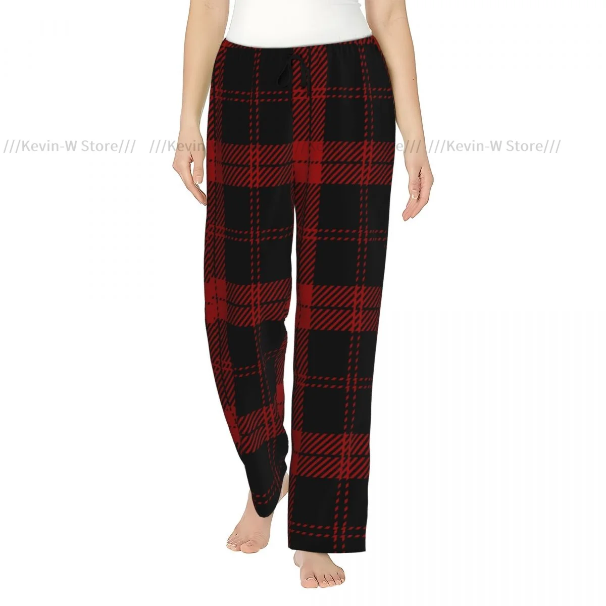 Women Flannel Pajama Bottoms Soft Fleece Black And Red Tartan Plaid Scottish Pattern Sleep Pants with Drawstring Waist
Women Flannel Pajama Bottoms Soft Fleece Black And Red Tartan Plaid Scottish Pattern Sleep Pants with Drawstring Waist