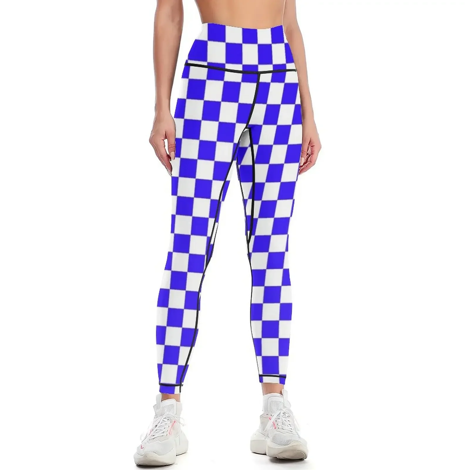 Blue and White Checkered Pattern Leggings gym's clothing high waist Golf wear Women's sportswear Womens Leggings
Blue and White Checkered Pattern Leggings gym's clothing high waist Golf wear Women's sportswear Womens Leggings