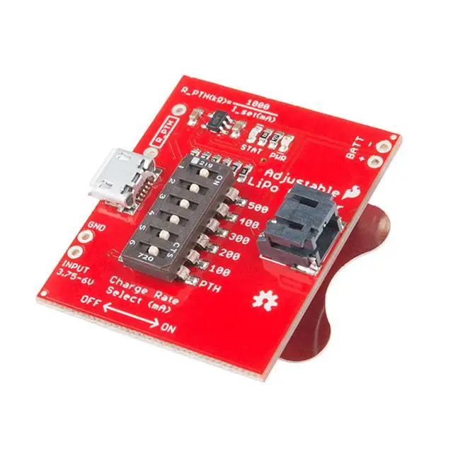 New PRT-14380 MCP73831 ADJUSTABLE LIPO CHARGER
New PRT-14380 MCP73831 ADJUSTABLE LIPO CHARGER