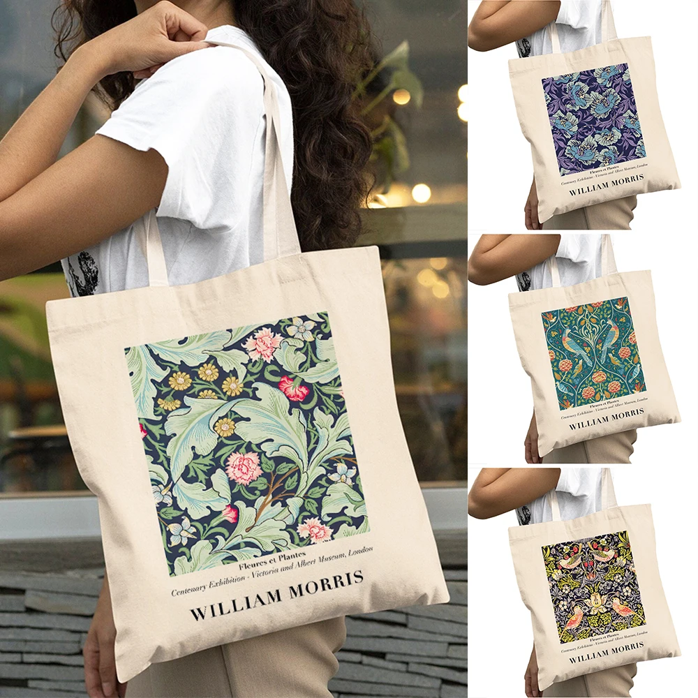 William Morris Flower Art Big Capacity Women Shopping Bag Double Print Daily Commute Shoulder Tote Handbag Lady Shopper Bags
William Morris Flower Art Big Capacity Women Shopping Bag Double Print Daily Commute Shoulder Tote Handbag Lady Shopper Bags