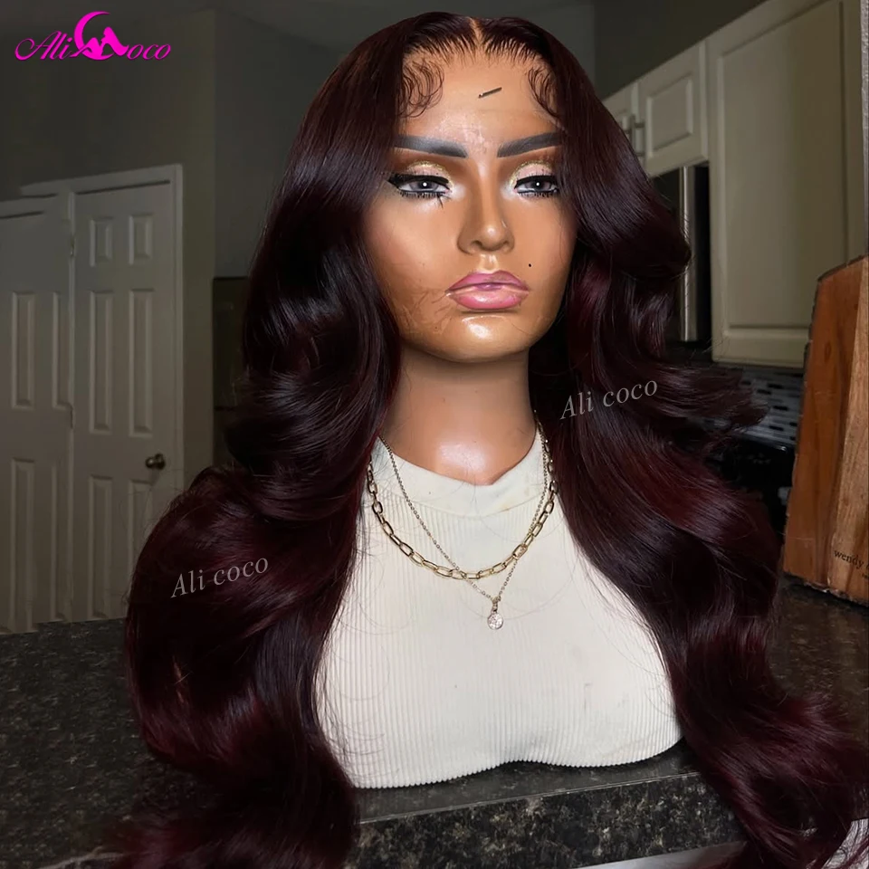 Dark Burgundy 13X4 Lace Front Wigs For Women 13x6 Lace Front Human Hair Wig 99J Body Wave Brazilian Hair Pre Plucked 180 Density
Dark Burgundy 13X4 Lace Front Wigs For Women 13x6 Lace Front Human Hair Wig 99J Body Wave Brazilian Hair Pre Plucked 180 Density