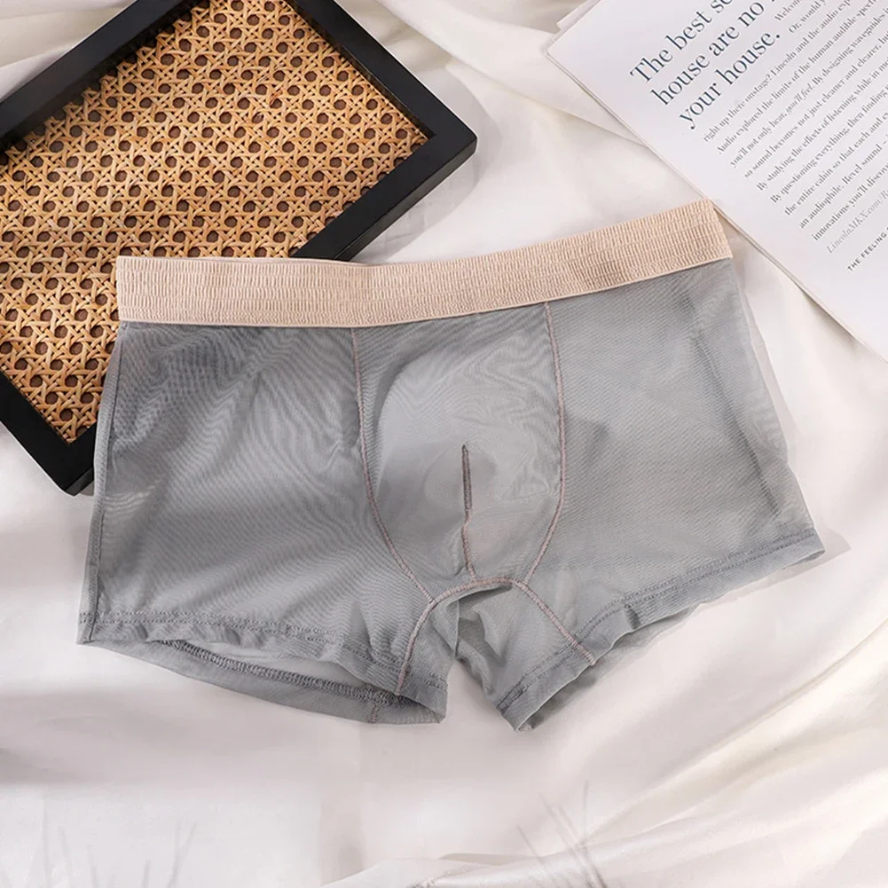 Men's Panties See Through Lingerie Low Waist Boxer Briefs Breathable Underwear Ultra-Thin Trunks Shorts Sissy Pouch Underpants
Men's Panties See Through Lingerie Low Waist Boxer Briefs Breathable Underwear Ultra-Thin Trunks Shorts Sissy Pouch Underpants