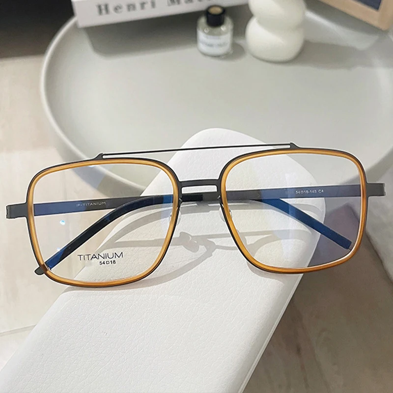 Danish Design Replication Double Beams Square Large Frame Glasses Screwless Design Ultralight Pure Titanium Eyewear
Danish Design Replication Double Beams Square Large Frame Glasses Screwless Design Ultralight Pure Titanium Eyewear