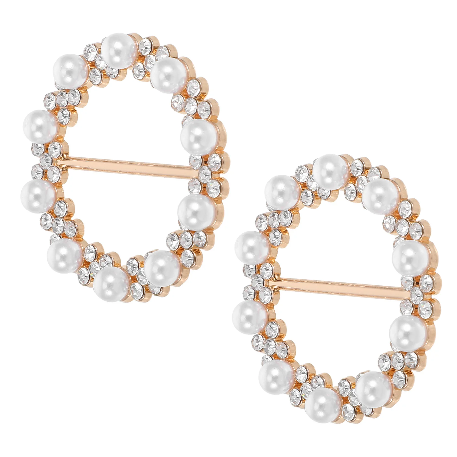 2 Pcs Silk Scarf Buckle Clothes Corner Button Brooch Ring Rhinestones Circle Clips Zinc Alloy for Women
2 Pcs Silk Scarf Buckle Clothes Corner Button Brooch Ring Rhinestones Circle Clips Zinc Alloy for Women