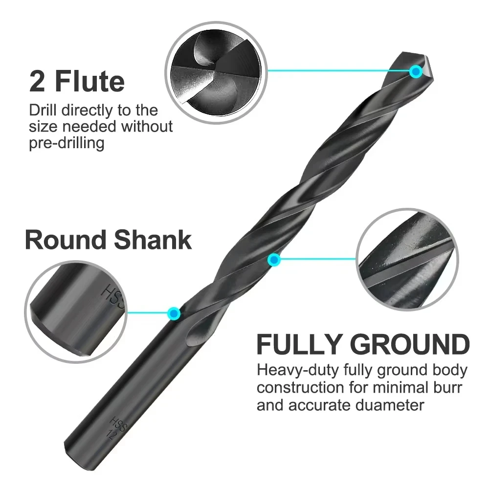 HAMPTON 6.0-14mm Nitride Coating HSS Twsit Drill Bit For Woodworking Metal Stainless Steel Drilling Hole Cutter Tools
HAMPTON 6.0-14mm Nitride Coating HSS Twsit Drill Bit For Woodworking Metal Stainless Steel Drilling Hole Cutter Tools