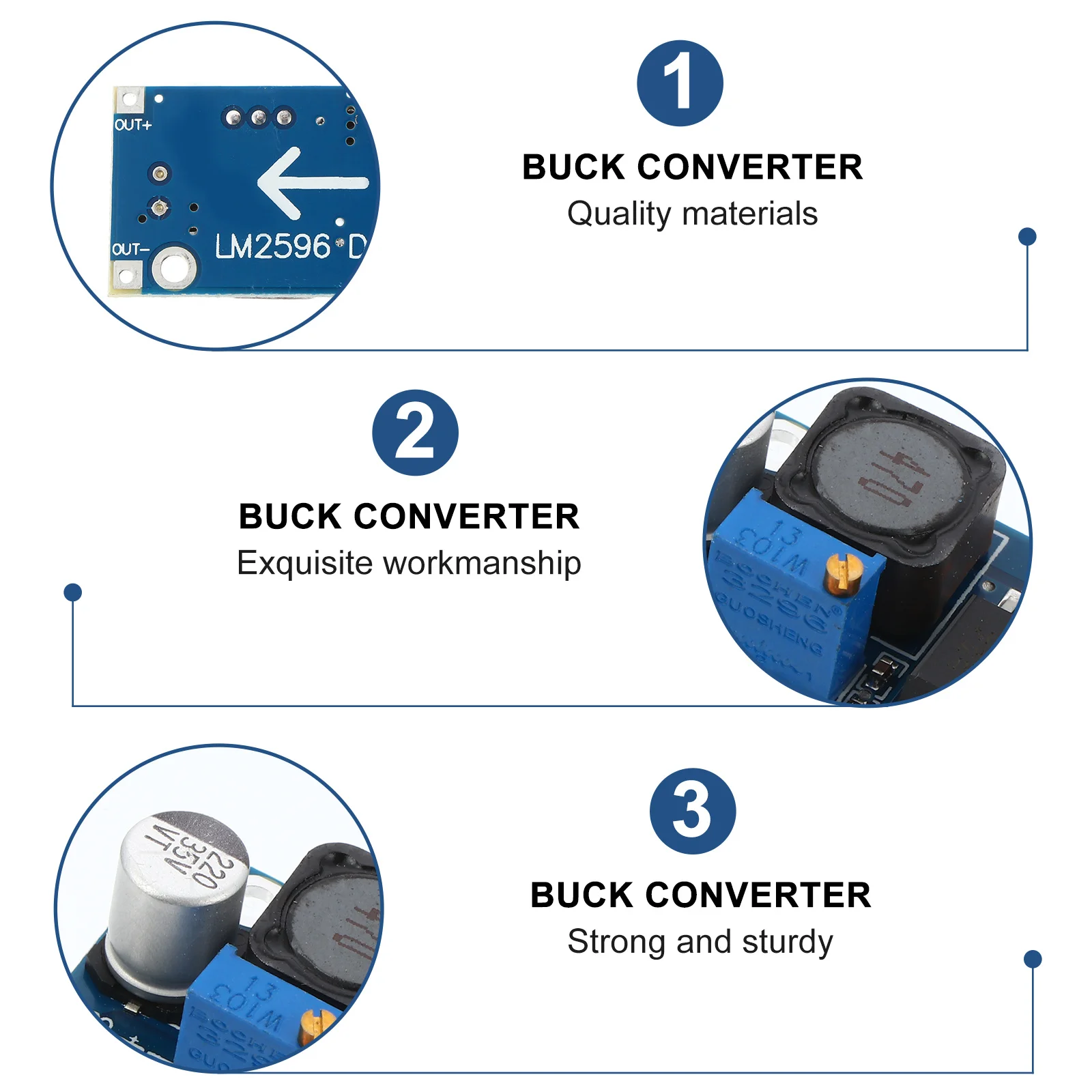 10 pcs Step-Down Power Module Converter Adjustable Voltage Regulator For Diy Power Supply Non-Isolated Module Parts
10 pcs Step-Down Power Module Converter Adjustable Voltage Regulator For Diy Power Supply Non-Isolated Module Parts