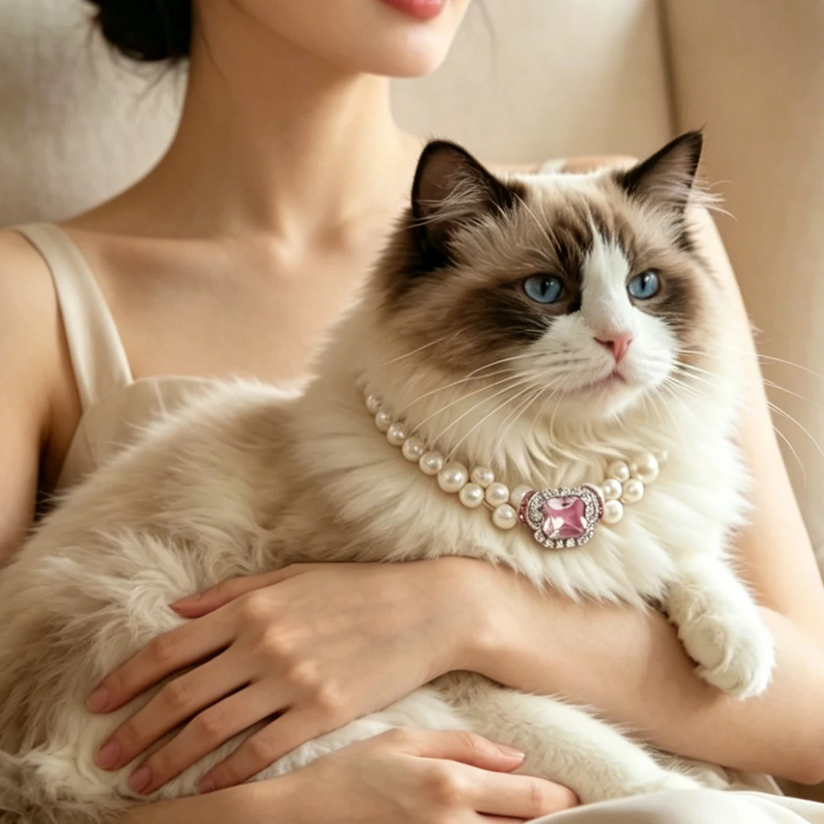 Cute Exquisite Adjustable Cat Collar with High Simulation Pearls for Kittens Pet Necklace with Neck Decoration Pet Supplies
Cute Exquisite Adjustable Cat Collar with High Simulation Pearls for Kittens Pet Necklace with Neck Decoration Pet Supplies