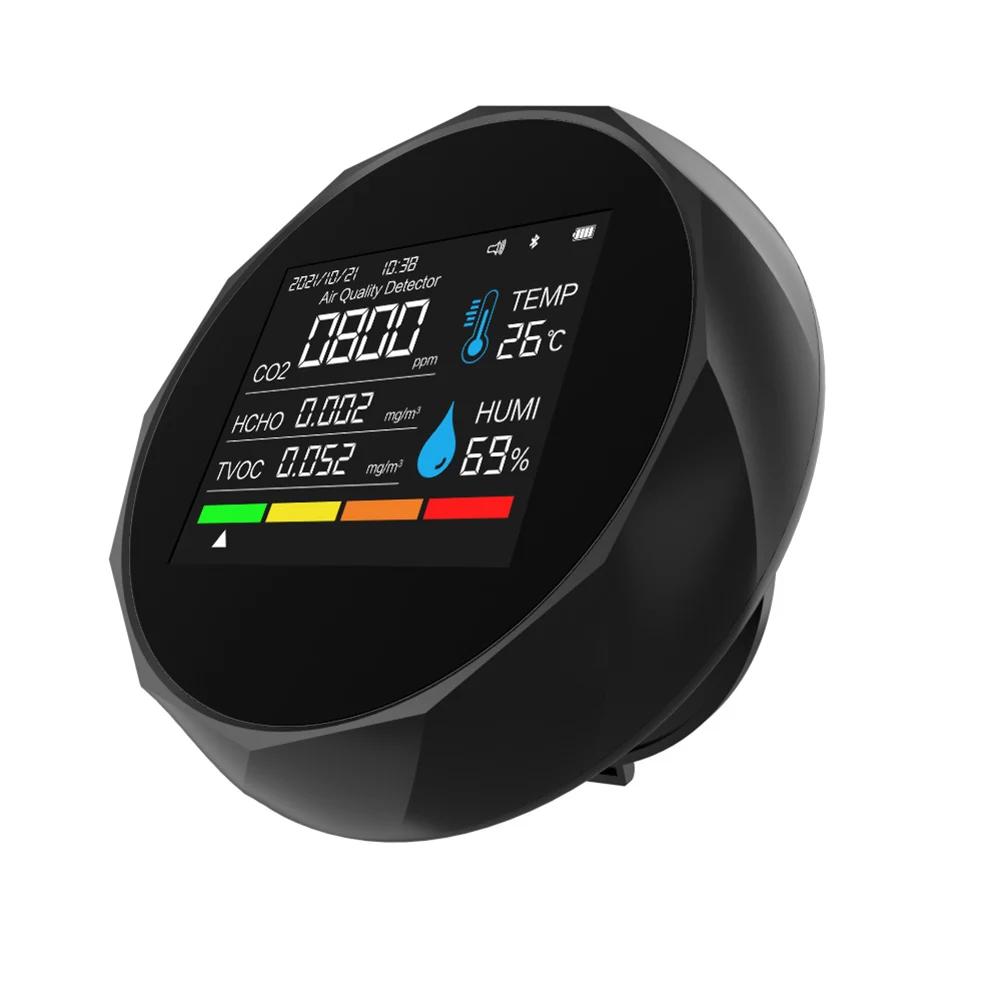 Sophisticated Carbon Dioxide Monitoring Device Alerts Users to Hazardous Conditions with Color Changes and Sound Alarm
Sophisticated Carbon Dioxide Monitoring Device Alerts Users to Hazardous Conditions with Color Changes and Sound Alarm