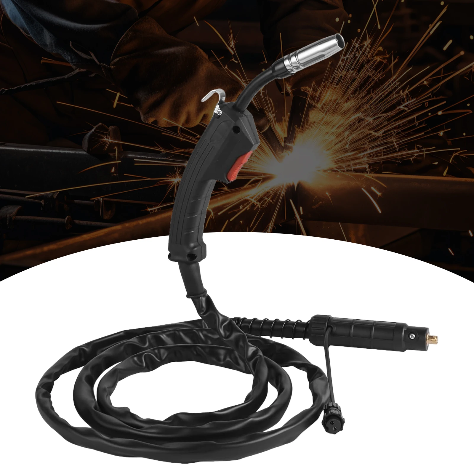 Полуавтоматический сварочный пистолет F180 180A FLUX 14AK для безвоздушной сварки, 2-метровая сварочная горелка, MIG-сварочный пистолет, горелка Stinger
Полуавтоматический сварочный пистолет F180 180A FLUX 14AK для безвоздушной сварки, 2-метровая сварочная горелка, MIG-сварочный пистолет, горелка Stinger