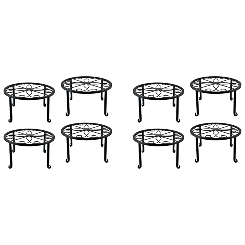 8 Pieces Of Plant Stand Indoor And Outdoor Metal Rust-Proof Plant Stand, Classic Flower Pot Stand-Black
8 Pieces Of Plant Stand Indoor And Outdoor Metal Rust-Proof Plant Stand, Classic Flower Pot Stand-Black