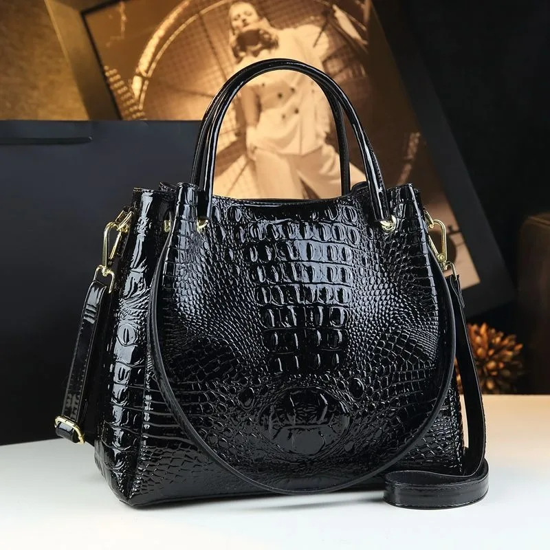 Nesitu Crocodile Grain A4 Women's Handbag Fashion Retro Tote Bag PU Leather Large Capacity Shoulder Bag Crossbody M2423
Nesitu Crocodile Grain A4 Women's Handbag Fashion Retro Tote Bag PU Leather Large Capacity Shoulder Bag Crossbody M2423