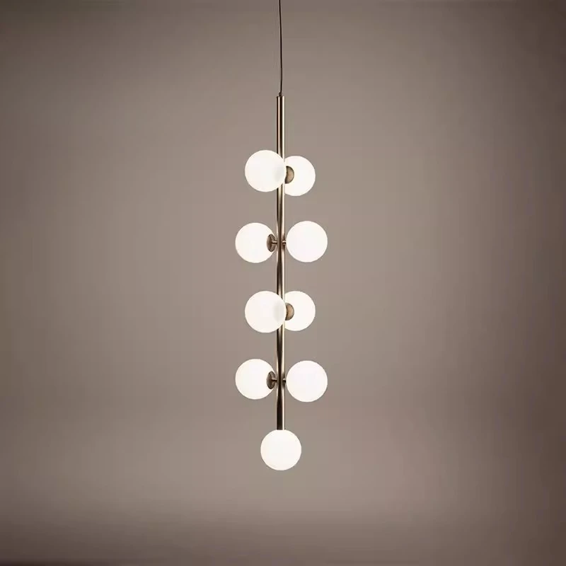 Nordic Wrought Iron Long Chandelier with Multi Head Glass Modern Designer Pendant Lamp Restaurant Front Desk Decorative Lighting
Nordic Wrought Iron Long Chandelier with Multi Head Glass Modern Designer Pendant Lamp Restaurant Front Desk Decorative Lighting