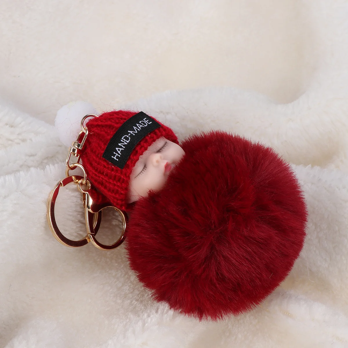 Wine Red Sleeping Baby Keyring Soft Touch Chain Organizer Decorative Gift Baby Key Chain Car Keychain Keychain
Wine Red Sleeping Baby Keyring Soft Touch Chain Organizer Decorative Gift Baby Key Chain Car Keychain Keychain