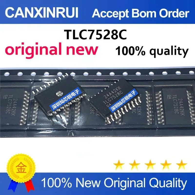 (5-100 Pieces) Brand New Original TLC7528CDWR TLC7528C SMD SOP20 8-Bit Digital-to-Analog Converter Chip
(5-100 Pieces) Brand New Original TLC7528CDWR TLC7528C SMD SOP20 8-Bit Digital-to-Analog Converter Chip