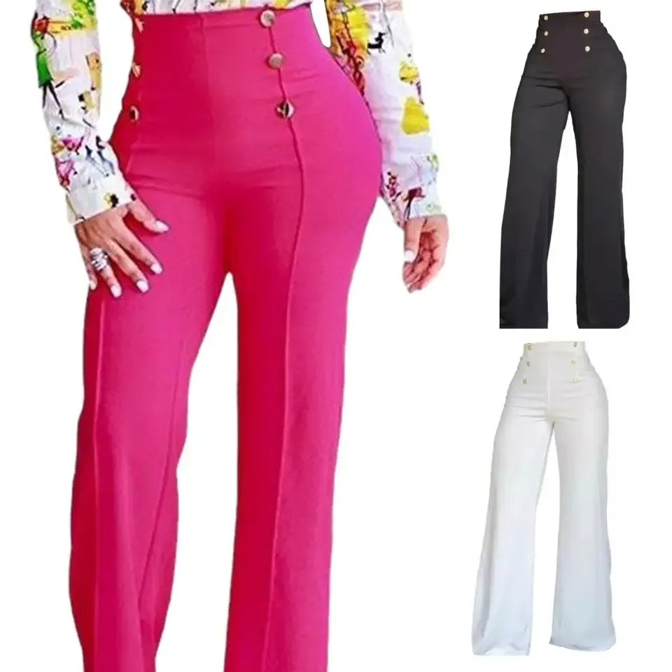 Ladies Pants Spring And Autumn 2026 Fashion High Waisted Women's Wide Leg Pants Fashion Elegant Femme Pants Double-Breasted
Ladies Pants Spring And Autumn 2026 Fashion High Waisted Women's Wide Leg Pants Fashion Elegant Femme Pants Double-Breasted