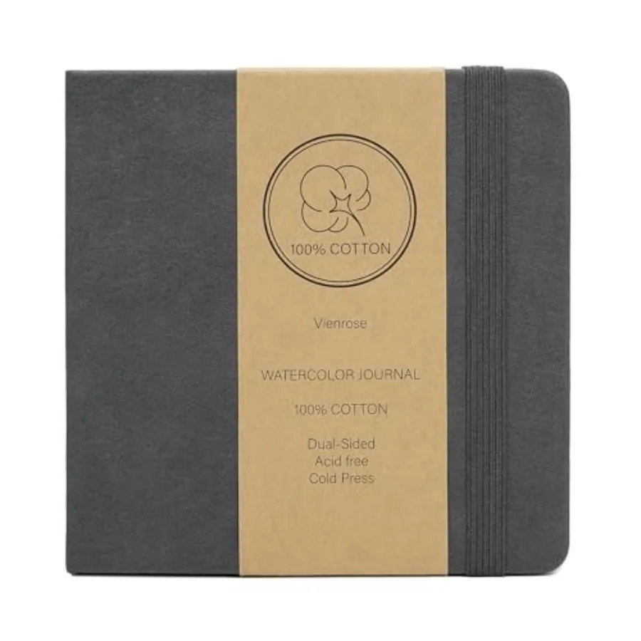Watercolor Sketchbook, Watercolor Journal with 24 Sheets 48 Pages 40 LB 300 GSM Cotton Watercolor Paper, Leather Cover Water Co
Watercolor Sketchbook, Watercolor Journal with 24 Sheets 48 Pages 40 LB 300 GSM Cotton Watercolor Paper, Leather Cover Water Co