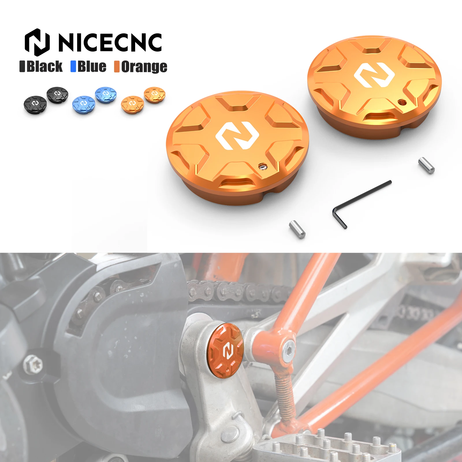 For KTM 690 Enduro R SMCR 2008-2025 24 Swingarm Pivot Hole Plugs For Husqvarna 701 Supermoto/Enduro GasGas 700ES 700SM 2022-2025
For KTM 690 Enduro R SMCR 2008-2025 24 Swingarm Pivot Hole Plugs For Husqvarna 701 Supermoto/Enduro GasGas 700ES 700SM 2022-2025