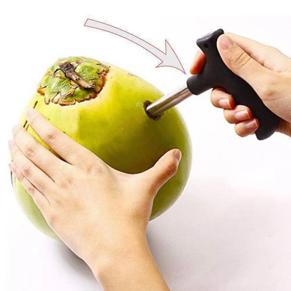2Pcs Stainless Steel Coconuts Hole Maker Lightweight Portable Kitchen Gadget Straw Opening Tool Set for Fruit Vegetables
2Pcs Stainless Steel Coconuts Hole Maker Lightweight Portable Kitchen Gadget Straw Opening Tool Set for Fruit Vegetables