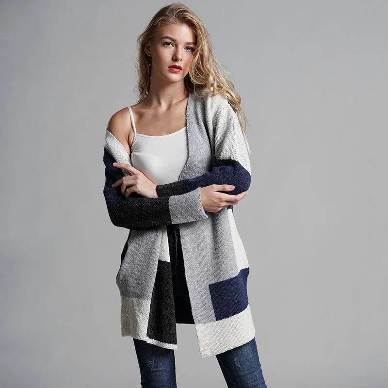 Autumn Winter Sweaters Knit Long Coats Long Sleeve Loose Woman Clothes Cardigans Plaid Casual Streetwear Fashion Female Jackets
Autumn Winter Sweaters Knit Long Coats Long Sleeve Loose Woman Clothes Cardigans Plaid Casual Streetwear Fashion Female Jackets