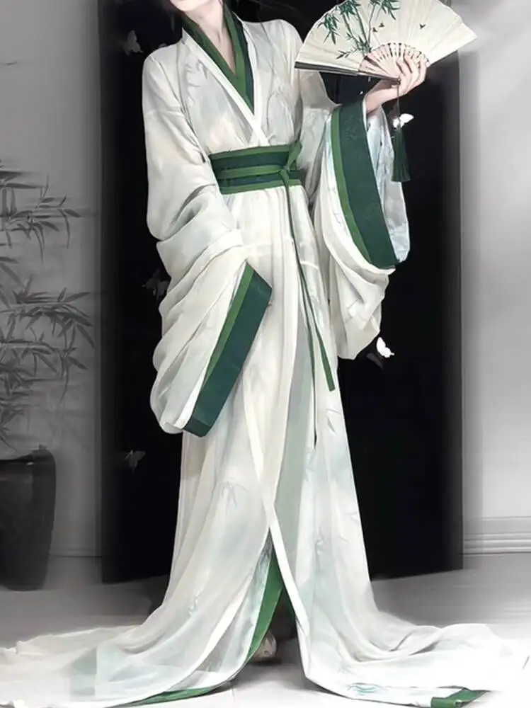 Зеленый халат Warring States Hanfu для женщин, стиль восстановления от Mashan Chu Tomb, ощущение прохлады, перекрестный воротник, большие рукава,
Зеленый халат Warring States Hanfu для женщин, стиль восстановления от Mashan Chu Tomb, ощущение прохлады, перекрестный воротник, большие рукава,