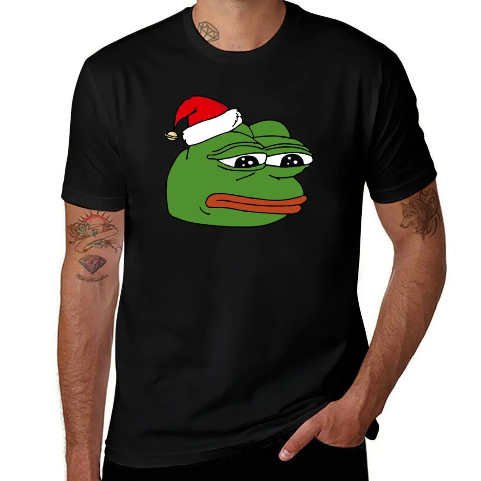 Christmas Pepe T-Shirt blacks funny shirt cotton summer tops blue archive mens clothes
Christmas Pepe T-Shirt blacks funny shirt cotton summer tops blue archive mens clothes