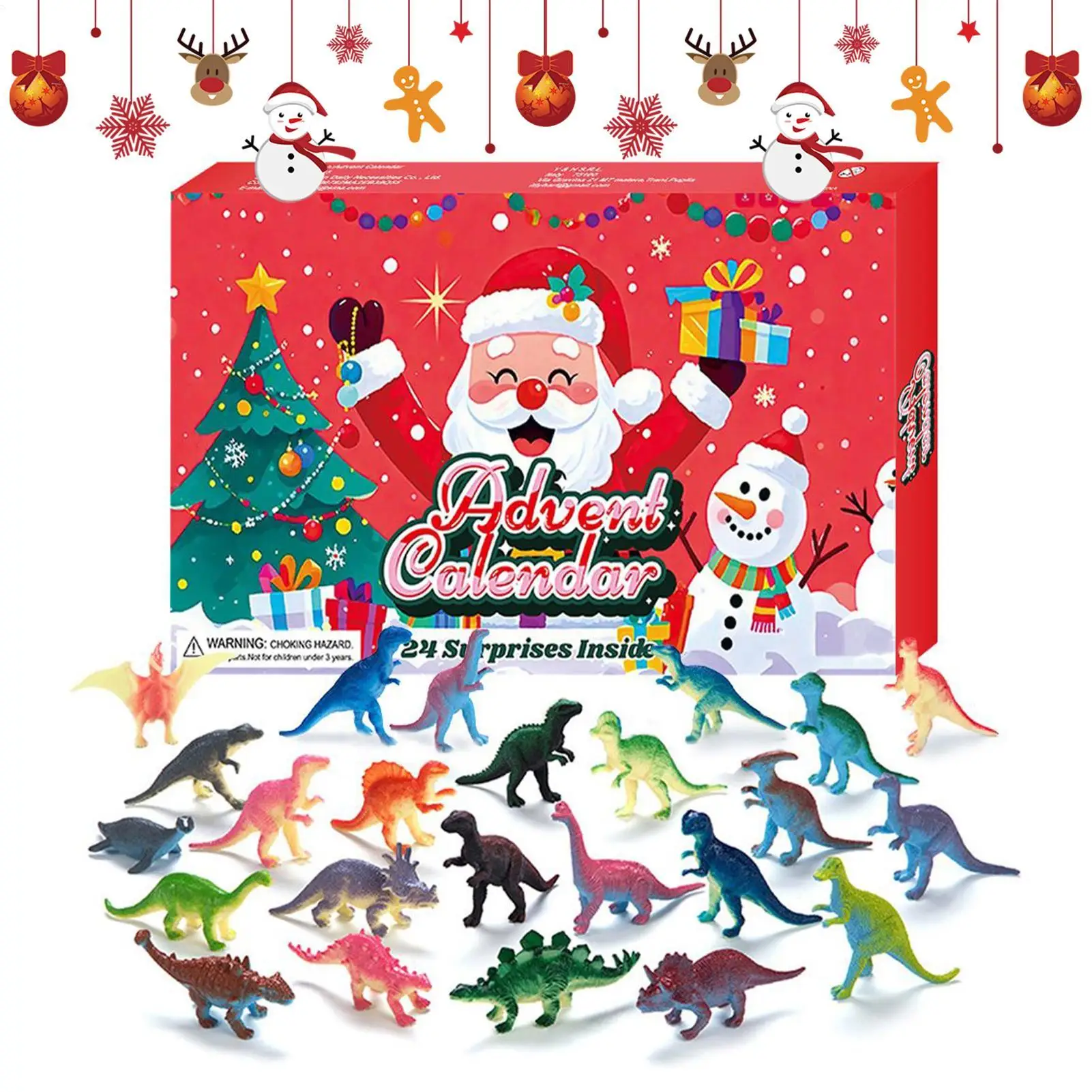 Рождественский календарь обратного отсчета динозавра, реалистичная тема животных, 24-дневный календарь обратного отсчета с фигурками динозавров для детей старше 3 лет
Рождественский календарь обратного отсчета динозавра, реалистичная тема животных, 24-дневный календарь обратного отсчета с фигурками динозавров для детей старше 3 лет