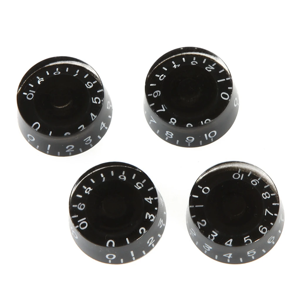 4 PCS/ Set Round Guitar Knobs Volume Tone Control Knobs Rotary Knobs for Style Electric Guitar Parts Replacement (Black)
4 PCS/ Set Round Guitar Knobs Volume Tone Control Knobs Rotary Knobs for Style Electric Guitar Parts Replacement (Black)