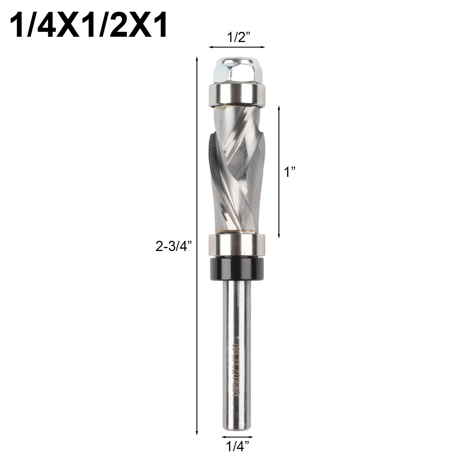 Easily Clamped Dual Bearing Spiral Trim Router Bit Perfectly Compatible with Various Routers Featuring a Design
Easily Clamped Dual Bearing Spiral Trim Router Bit Perfectly Compatible with Various Routers Featuring a Design