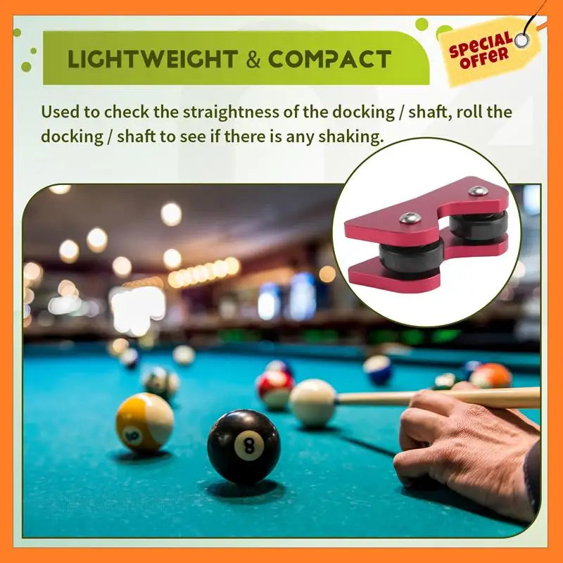 AD08-2Pcs Billiard Cue Straightness Checker,Pool Billiard Cue Snooker Club Roller Straightness Detector Checker Inspect Tool
AD08-2Pcs Billiard Cue Straightness Checker,Pool Billiard Cue Snooker Club Roller Straightness Detector Checker Inspect Tool