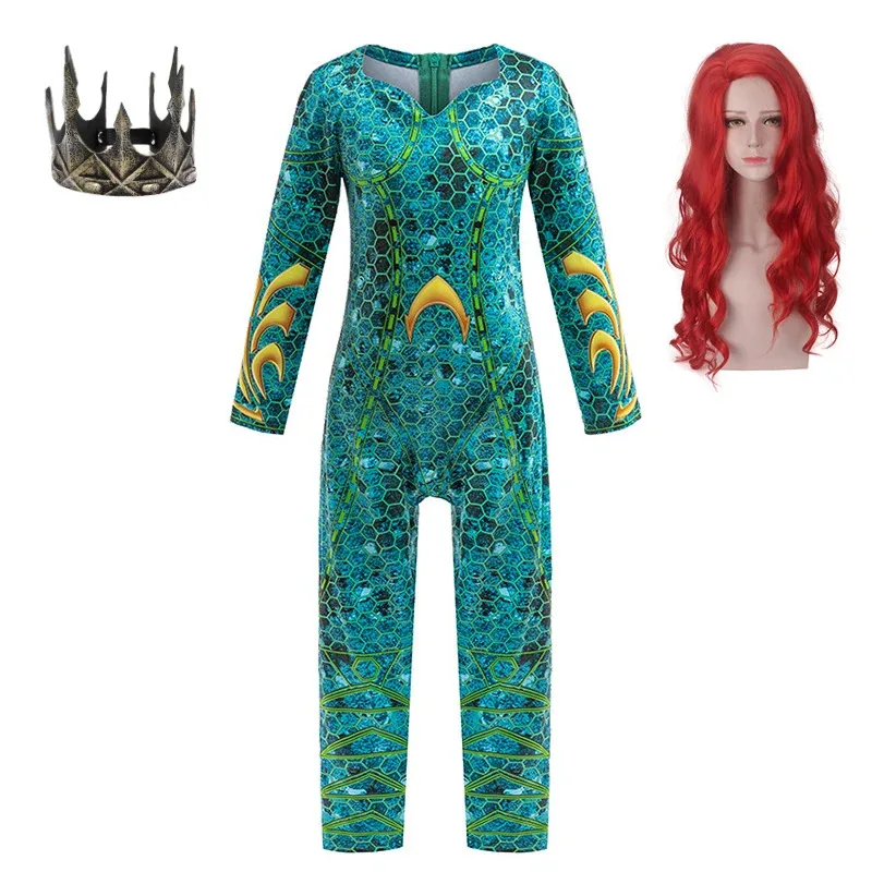 l2025l Halloween Queen of the Sea Masquerade Party Girl Onesie Carnival Kids Cosplay Mera Costume Halloween Fantasia Children Me
l2025l Halloween Queen of the Sea Masquerade Party Girl Onesie Carnival Kids Cosplay Mera Costume Halloween Fantasia Children Me