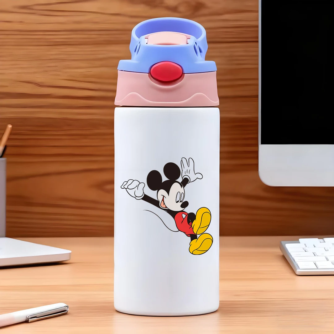 Disney vacuum cup with classic cartoon Mickey Mouse lying on its side 304 stainless steel cartoon straw cup childrens water c
Disney vacuum cup with classic cartoon Mickey Mouse lying on its side 304 stainless steel cartoon straw cup childrens water c
