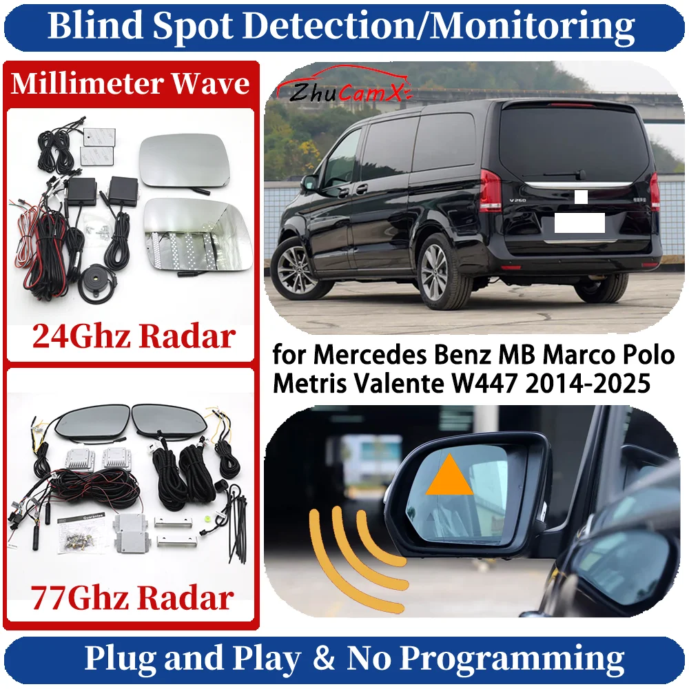 Blind Spot Monitoring/Detection System for Mercedes Benz MB Marco Polo Metris Valente W447 2014-2025 Night Driving Safe Assist
Blind Spot Monitoring/Detection System for Mercedes Benz MB Marco Polo Metris Valente W447 2014-2025 Night Driving Safe Assist