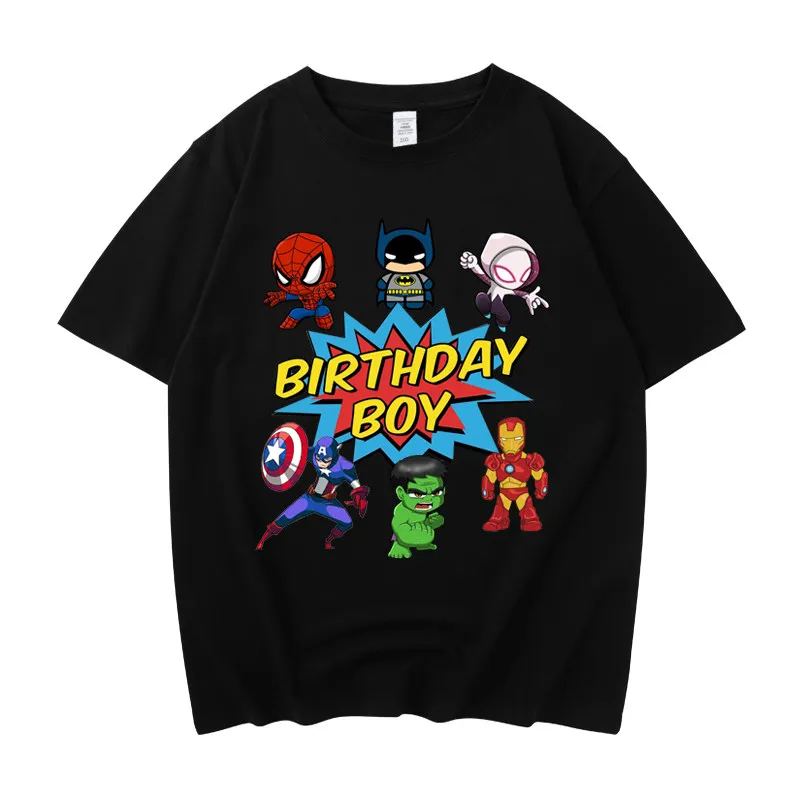 Летняя модная детская футболка с мультяшным принтом Marvel Spider Man, повседневная одежда из чистого хлопка с круглым вырезом, семейный комплект с короткими рукавами
Летняя модная детская футболка с мультяшным принтом Marvel Spider Man, повседневная одежда из чистого хлопка с круглым вырезом, семейный комплект с короткими рукавами