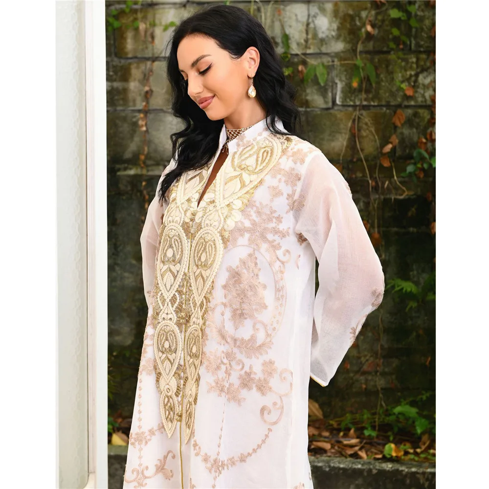 Вышивка Абая Дубай Турция Кафтан Ид Рамадан женское мусульманское платье исламская одежда вечернее платье Джалабия кафтан Vestidos
Вышивка Абая Дубай Турция Кафтан Ид Рамадан женское мусульманское платье исламская одежда вечернее платье Джалабия кафтан Vestidos