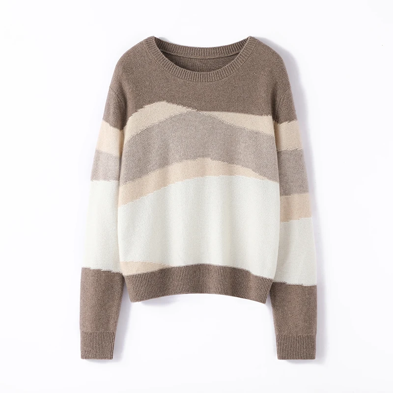 Женский свитер из 100% кашемира, осенне-зимний свитер с круглым вырезом и длинным рукавом, теплый мягкий модный пуловер, новые вязаные топы, женская одежда
Женский свитер из 100% кашемира, осенне-зимний свитер с круглым вырезом и длинным рукавом, теплый мягкий модный пуловер, новые вязаные топы, женская одежда