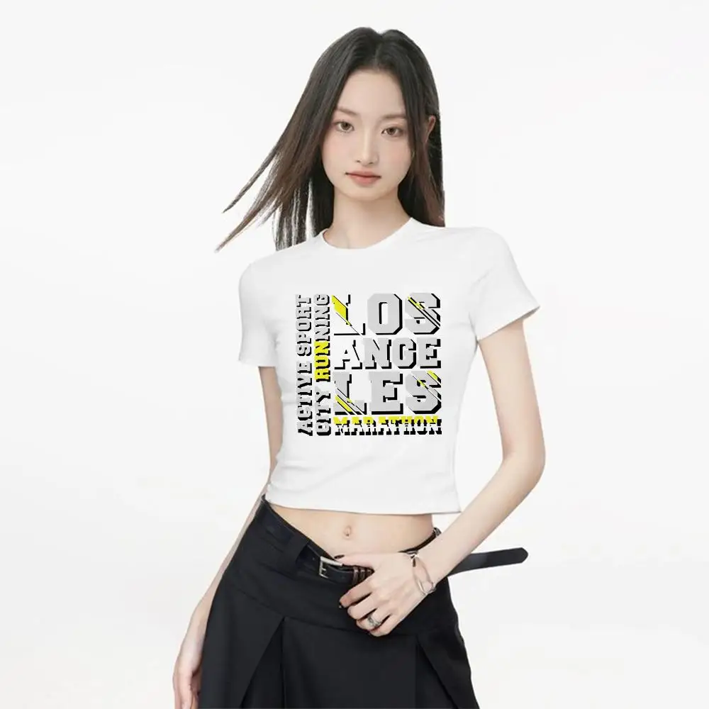 2025 Women's T-shirt Slim Korean O-neck Tees Y2k Stylish Comfortable Spring Summer Fashion Tops Female Short Sleeve T-Shirts
2025 Women's T-shirt Slim Korean O-neck Tees Y2k Stylish Comfortable Spring Summer Fashion Tops Female Short Sleeve T-Shirts